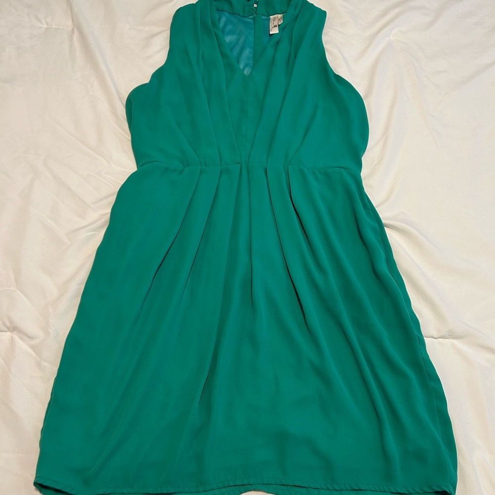 Pink Owl Green Dress